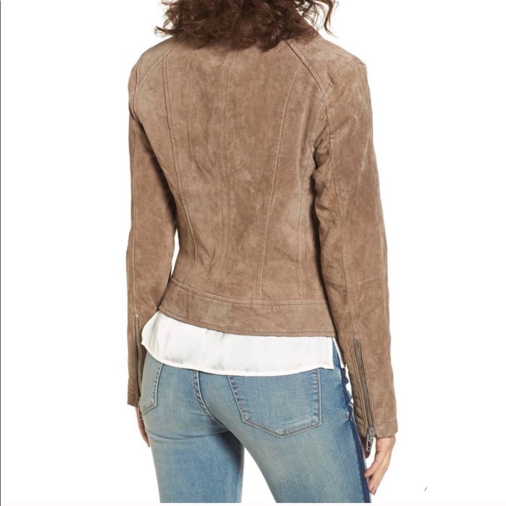 New BlankNYC Suede Taupe Moto Jacket Size XXL - Picture 3 of 7